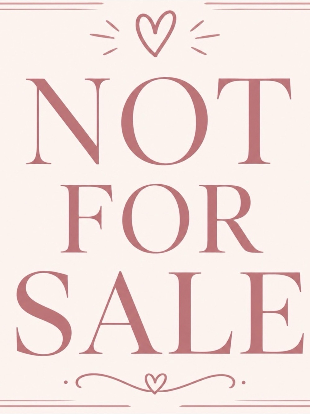 Not For Sale